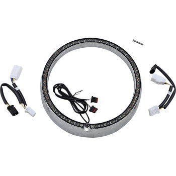 CUSTOM DYNAMICS ProBEAM® Headlight Turn Signal Ring Trim - Standard - Amber / White