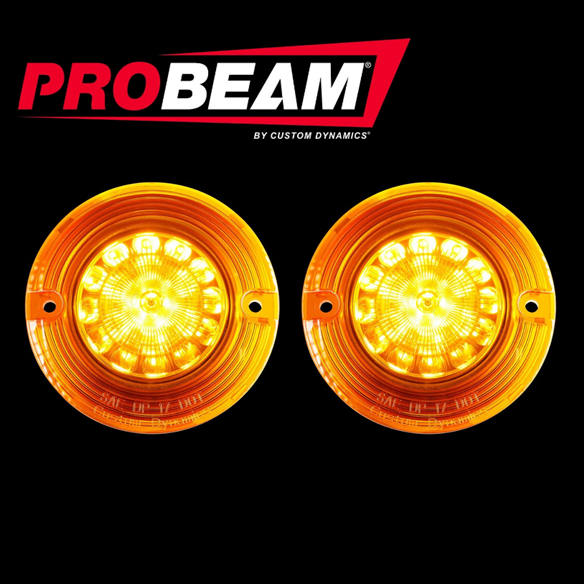 CUSTOM DYNAMICS ProBEAM® Flat Turn 1156 Signal Inserts - Amber
