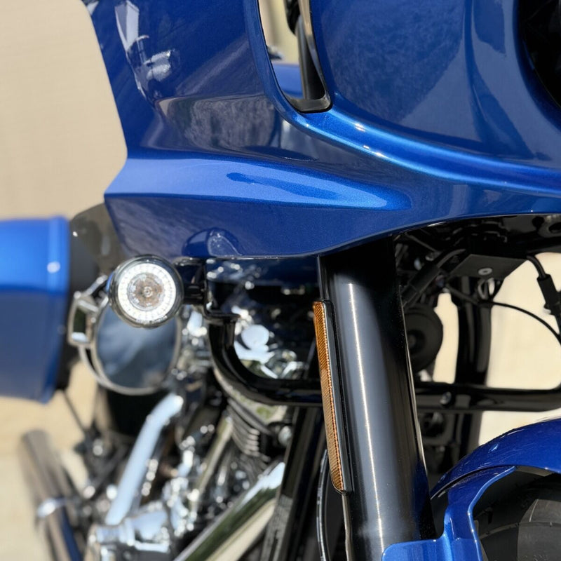 CUSTOM DYNAMICS ProBEAM® LED Front Turn Signals - Amber/White - Smoke Lens - Softail '25