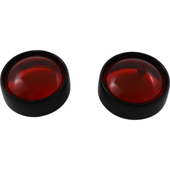 CUSTOM DYNAMICS Bezel / Lenses for ProBEAM® Bullet Turn Signals - Black/Red