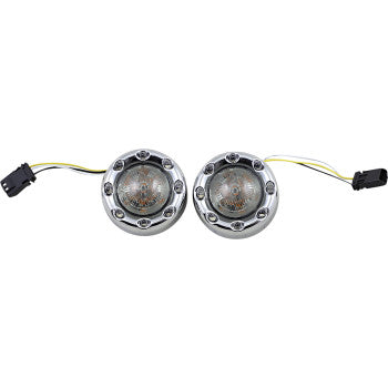 CUSTOM DYNAMICS ProBEAM® Bullet Ringz™ 1157 JAE Front Turn Signal - Chrome - Smoke Lens