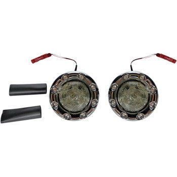 CUSTOM DYNAMICS ProBEAM® Bullet Ringz™ LED Rear Turn Signals - Chrome - Smoke