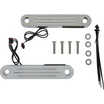 CUSTOM DYNAMICS ProBEAM® Dynamic Strips™ V2 Front Turn Signals - Chrome