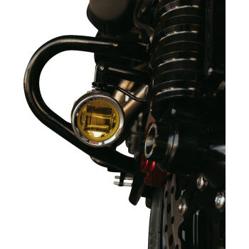 CUSTOM DYNAMICS ProBEAM® LED Halo Fog Lights - Chrome - Yellow Lens