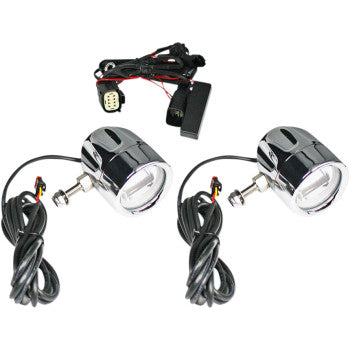 CUSTOM DYNAMICS ProBEAM® LED Halo Fog Lamps - SS8 - Chrome