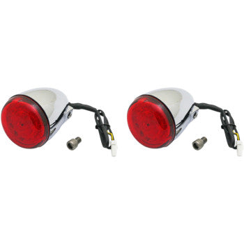 CUSTOM DYNAMICS ProBEAM® LED Turn Signals for Indian - Chrome - Red
