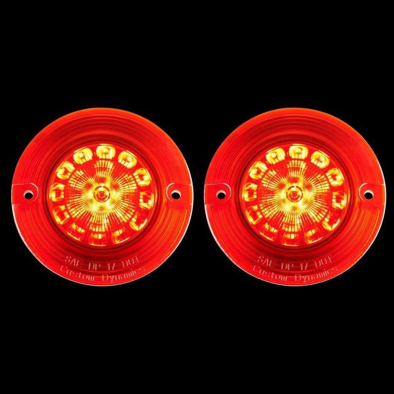CUSTOM DYNAMICS ProBEAM® Flat Turn Signal Inserts - 1157 - Red