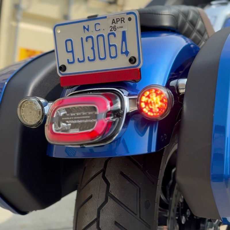 CUSTOM DYNAMICS ProBEAM® LED Rear Turn Signals - Red - Smoke Lens - Softail '25