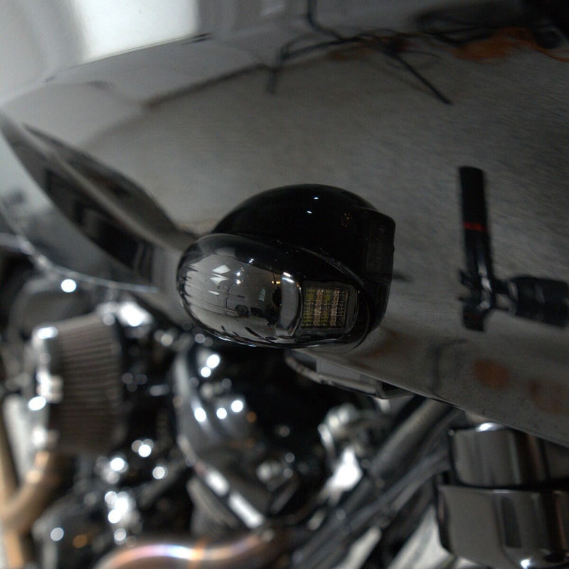 CUSTOM DYNAMICS ProBEAM Road Glide Amber/White Turn Signals - Gloss Black