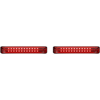 CUSTOM DYNAMICS Saddlebag Lights - SS8 - Black/Red