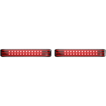 CUSTOM DYNAMICS ProBEAM® BAGZ™ LED Saddle Bag Lights - Chrome - Red - '97-'13