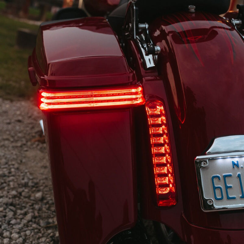 CUSTOM DYNAMICS ProBEAM® LED Sequential BAGZ™ Saddlebag Lights - Black/Red