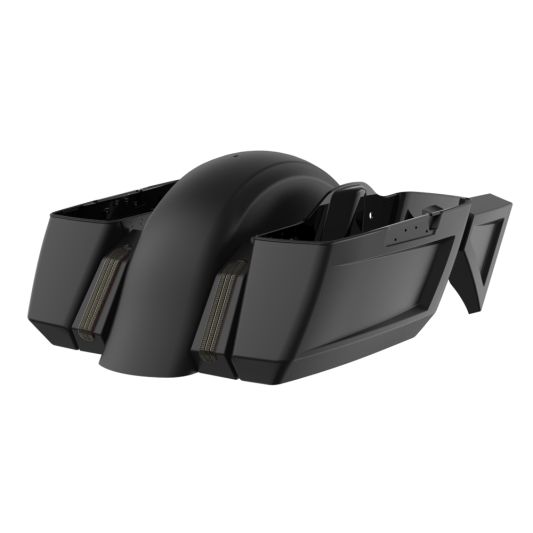 ADVANBLACK Holeshot Chopped Bagger Kit for '14-'23 Harley Touring - Unpainted with Smoke Lenses