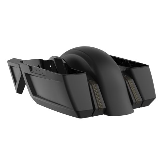 ADVANBLACK Holeshot Chopped Bagger Kit for '14-'23 Harley Touring - Unpainted with Smoke Lenses