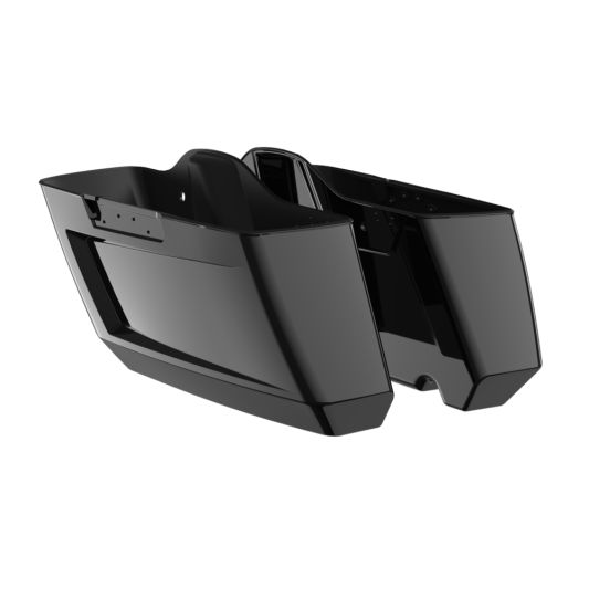 ADVANBLACK Holeshot Chopped Saddlebags Bottoms for '14-'23 Harley Touring - Vivid Black