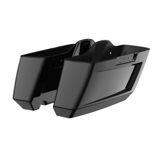 ADVANBLACK Holeshot Chopped Saddlebags Bottoms for '14-'23 Harley Touring - Vivid Black