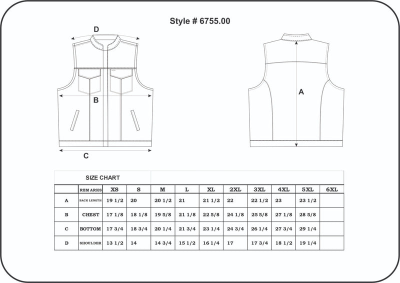 UNIK LEATHER - Ladies SOA Style Club Vest