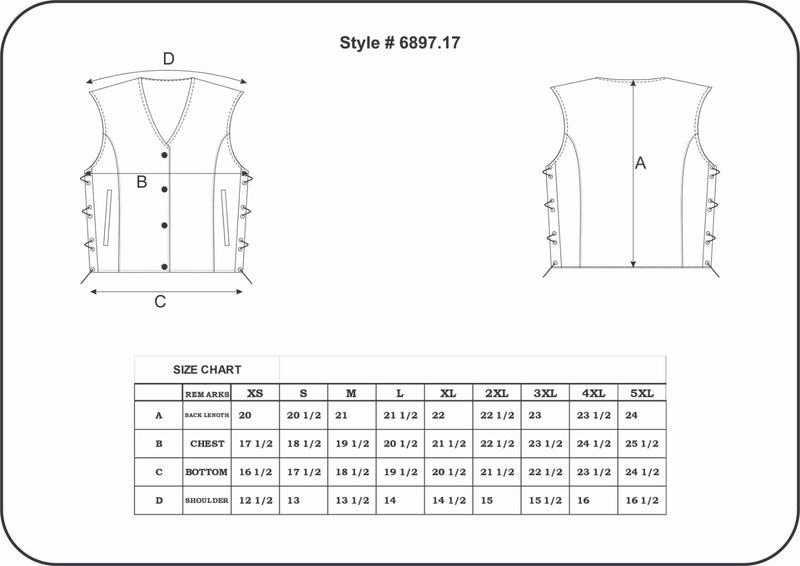 Style # 6897.17 epitomizes timeless elegance and functionality with a ladies' premium traditional vest crafted from luxurious lambskin leather