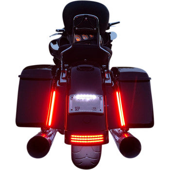 CUSTOM DYNAMICS Plug & Play Red Plasma Rods™ - 8" - Smoke Lens