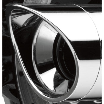 COBRA 4" Billet Exhaust Tip - Scalloped - Chrome
