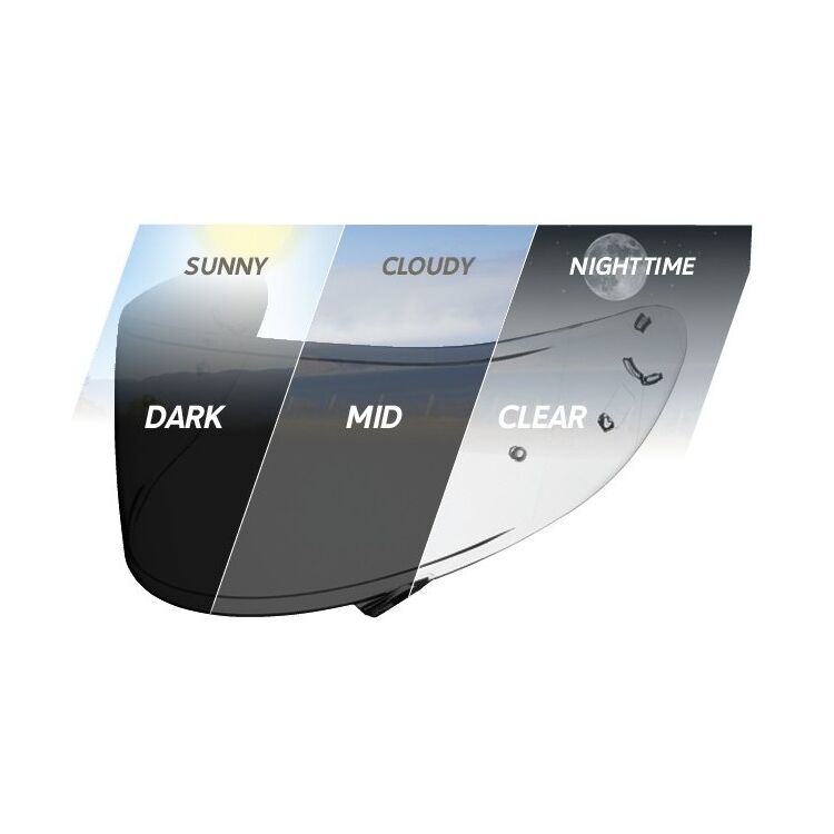 SHOEI CWR-F2 Photochromic Face Shield