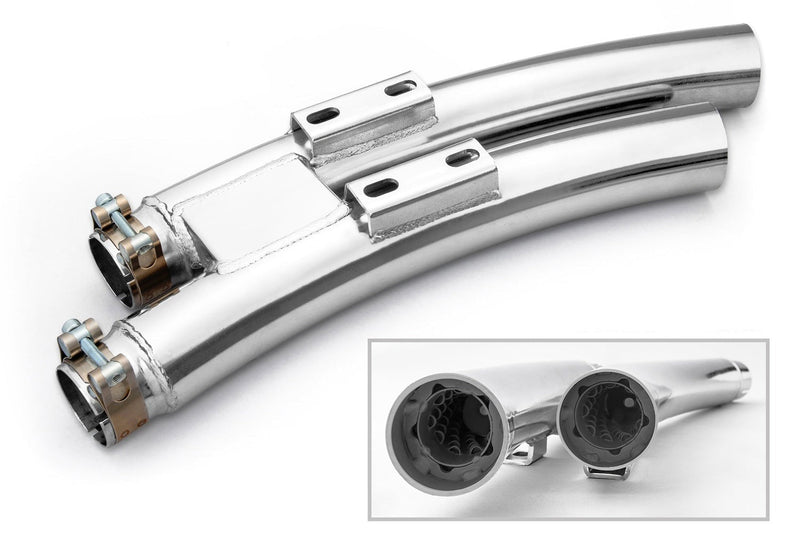 FREEDOM EXHAUST QUIET MUFFLER RADICAL RADIUS 2.5"