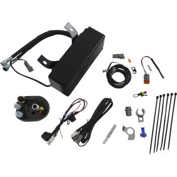 ULTRACOOL 3.0 Below Regulator Mount Oil Cooler with Fan Kit - Gloss Black - Touring '94-'08
