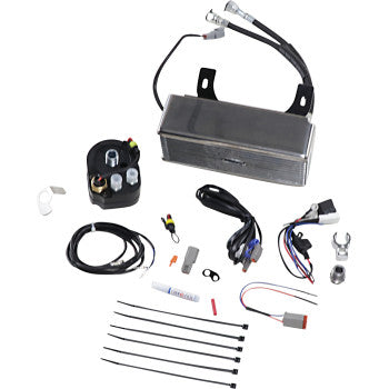 ULTRACOOL 3.0 Below Regulator Mount Oil Cooler with Fan Kit - Chrome - Touring '94-'08