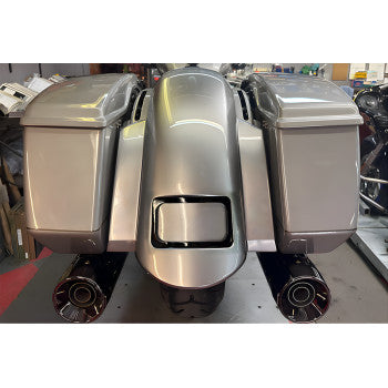 PAUL YAFFE BAGGER NATION Short Sport Rear Fender - With Black Plate Frame