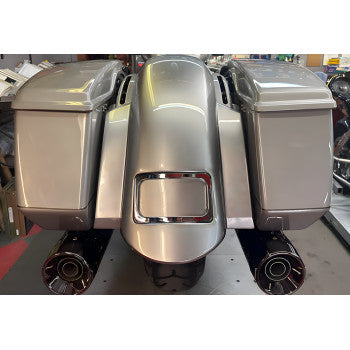 PAUL YAFFE BAGGER NATION Short Sport Rear Fender - With Chrome Plate Frame