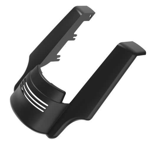 ADVANBLACK Stretched Rear Fender Extension Dual Exhaust Cutout For '09-'23 Harley Davidson Touring - Unpainted