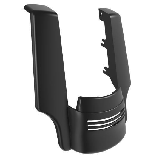 ADVANBLACK Stretched Rear Fender Extension Dual Exhaust Cutout For '09-'23 Harley Davidson Touring - Unpainted