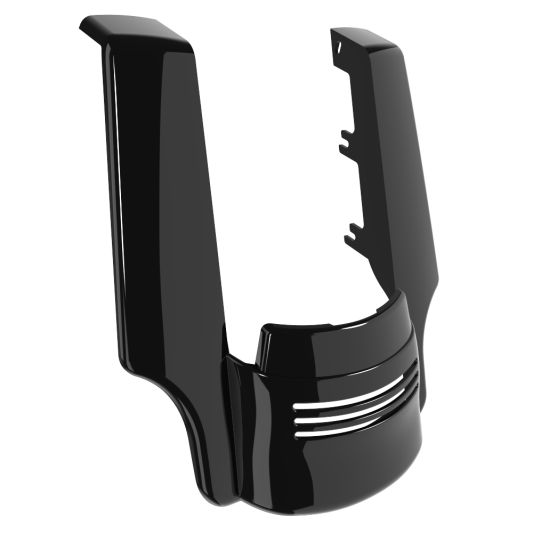 ADVANBLACK Stretched Rear Fender Extension Dual Exhaust Cutout For '09-'23 Harley Davidson Touring - Vivid Black