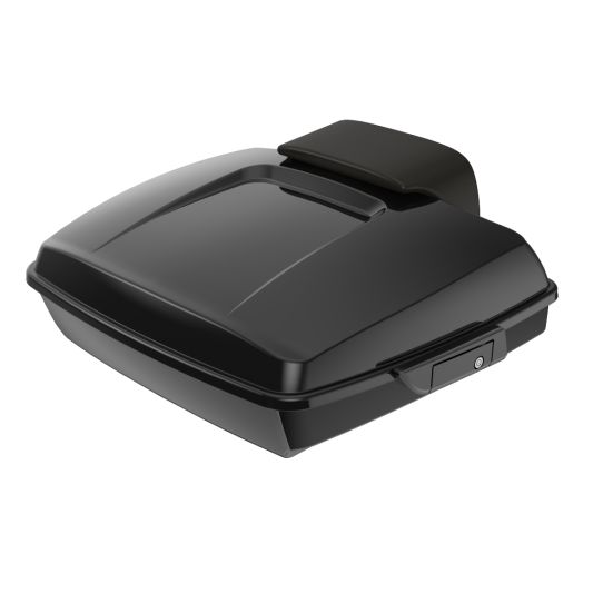 ADVANBLACK Rushmore Razor Tour Pack Pak w/ Black Latch / Hinges For '97-'25 Harley Touring / Softail - Vivid Black