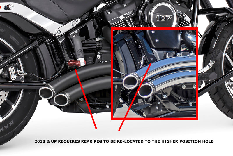 FREEDOM EXHAUST - SOFTAIL SHARP CURVE RADIUS 2018 to PRESENT M8 BUNDLE