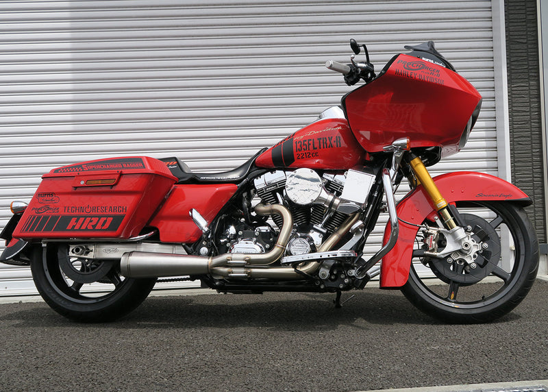 Burns Stainless NhB Exhaust for Twin Cam Baggers