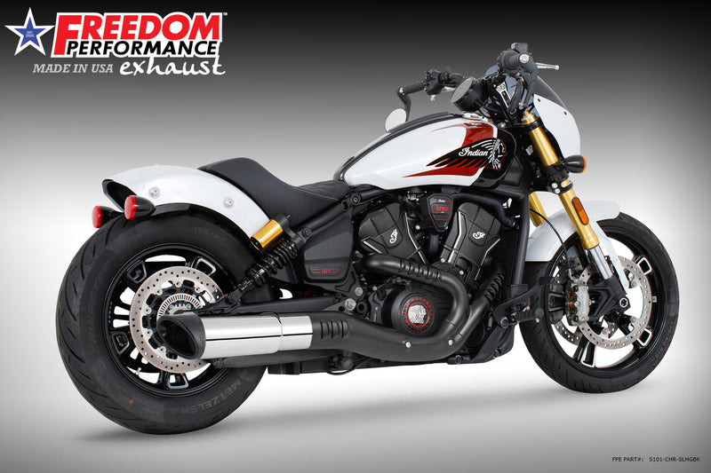 INDIAN 2025-PRESENT SCOUT 101-CLASSIC-SUPER-SPORT-BOBBER 4.5" 2-STEP SLIP-ON BUNDLE