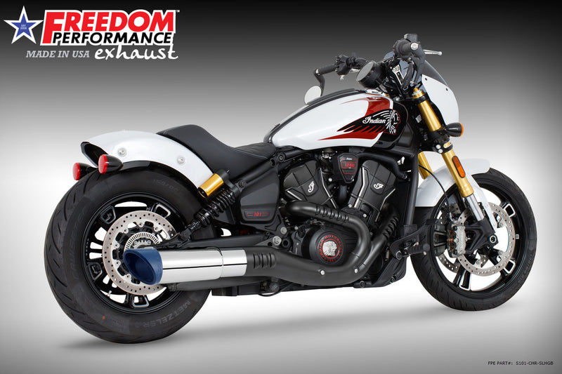 INDIAN 2025-PRESENT SCOUT 101-CLASSIC-SUPER-SPORT-BOBBER 4.5" 2-STEP SLIP-ON BUNDLE