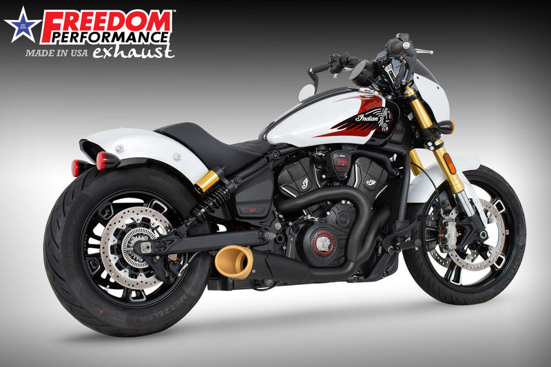 INDIAN 2025-PRESENT SCOUT 101-CLASSIC-SUPER-SPORT-BOBBER 4.5" 2 INTO 1 SHORTY BUNDLE