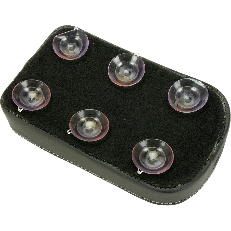 SADDLEMEN Dominator Pad - 6" Black Carbon Fiber w/ Gray Stitching