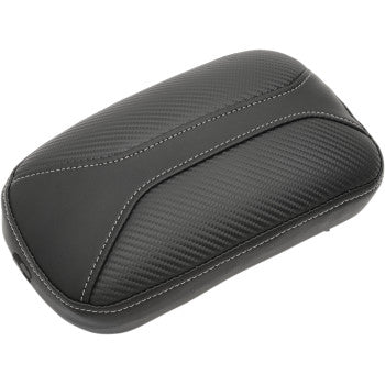 SADDLEMEN Dominator Pad - 6" Black Carbon Fiber w/ Gray Stitching