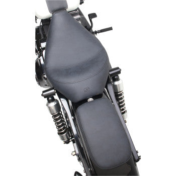 SADDLEMEN Detachable Pillion Pad - 6" x  10" - Contoured Brushed