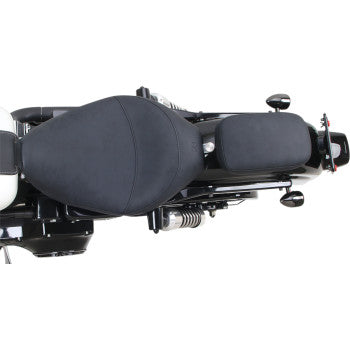 SADDLEMEN Detachable Pillion Pad - 6" x  10" - Contoured Brushed