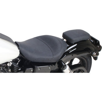 SADDLEMEN Detachable Pillion Pad - 6" x  10" - Contoured Brushed
