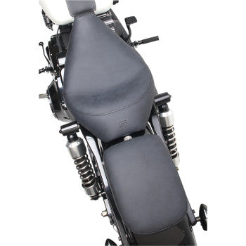 SADDLEMEN Detachable Pillion Pad - 7" x  10" - Contoured Brushed