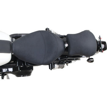 SADDLEMEN Detachable Pillion Pad - 9" x  10" - Contoured Brushed