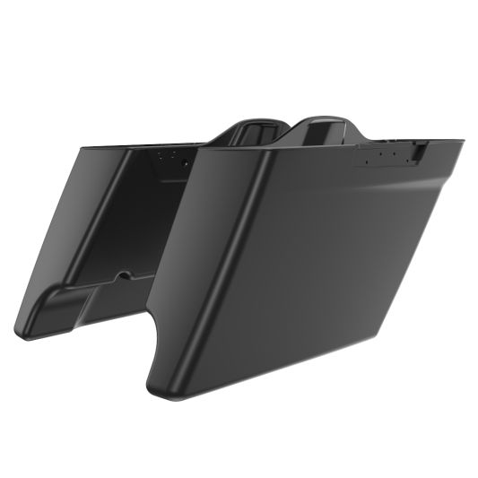 ADVANBLACK 4.5'' Stretched Dual Cutout Saddlebag Bottoms for 2014-2023 Touring Models - Unpainted