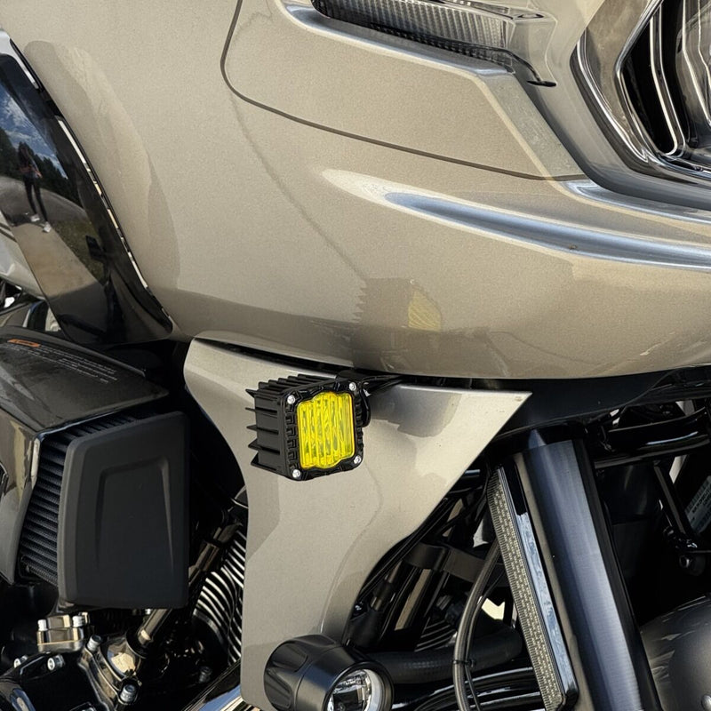 CUSTOM DYNAMICS Shark Demon® LED Front Turn Signals - LED - Yellow - Road Glide '23-'25