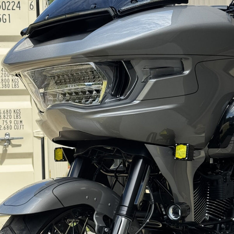 CUSTOM DYNAMICS Shark Demon® LED Front Turn Signals - LED - Yellow - Road Glide '23-'25