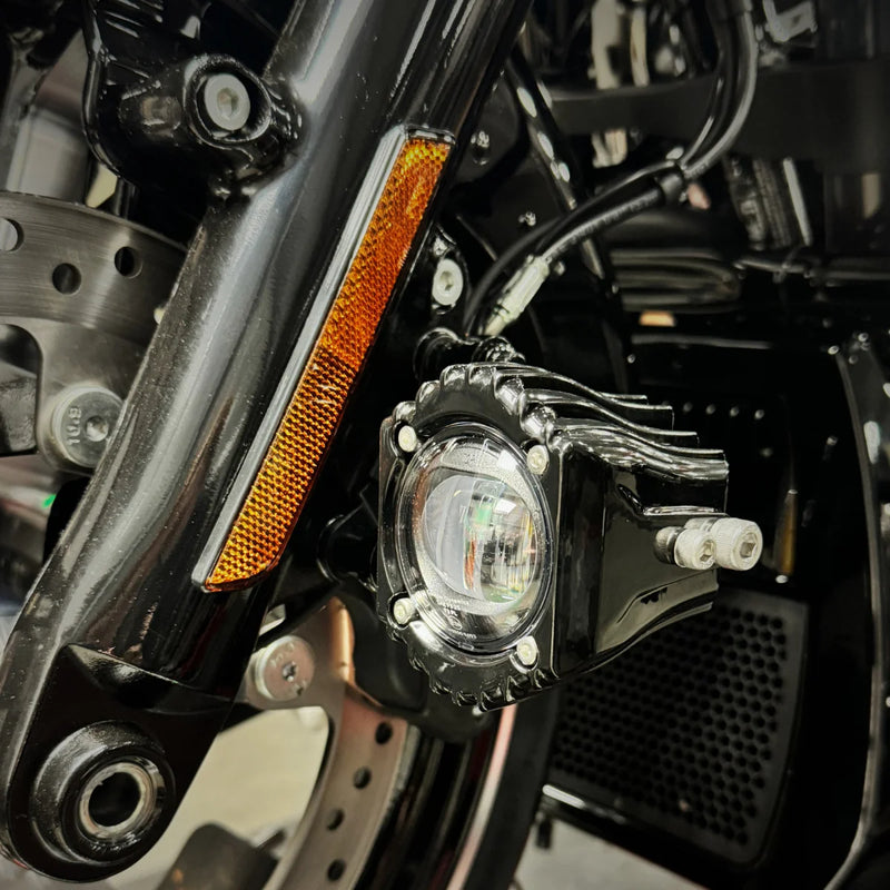 CUSTOM DYNAMICS Brake Caliper Mount - Shark Demon® Fog Light - FL / FX '00-'26